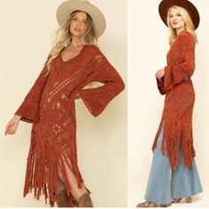 Reposhing This Item I Purchased From @Thereclaimedway. Loved It, But Ready To Rotate For Something New. Questions? Leave A Comment Below! Constellation Crochet, Boho Color, Dress Boho, Colorful Boho, Sweater Knit, Crochet Sweater, Free People Dresses, Free People Dress, Orange Red