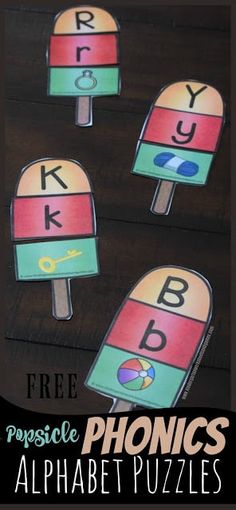 popsicle phonics alphabet puzzles for kids