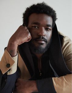 Luke James Aesthetic, Cute Guy Pics, Portrait Photography Men, Black Boys, Man Crush, Black Is Beautiful, Black Men