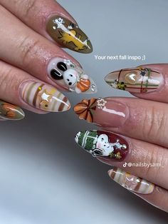 Snoopy Thanksgiving, Snoopy Fall, Client Board, Thanksgiving Nails, Nail Art Ideas, Dream Nails