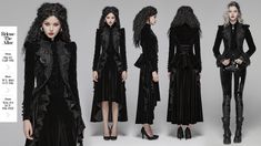 Gothic Weft Long Sleeve Standing Collar Velvet Short Coat For Women– Punkravestore Gothic Outerwear For Halloween, Black Emo Outerwear For Alternative Fashion, Steampunk Black Outerwear For Halloween, Emo Black Outerwear For Halloween, Halloween Emo Black Outerwear, Halloween Black Emo Outerwear, Black Steampunk Outerwear For Halloween, Gothic Outerwear For Fall Concert, Fitted Gothic Halloween Outerwear