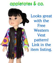 the doll has black hair and is wearing a colorful dress