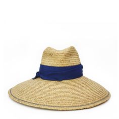 Raffia, rayon ribbon Crown height: 5" Brim: 5.5" Head size: 22.5" One size fits most Spot clean with dry brush Expect slight variation due to handmade process Made in USA | Lola Hats Cogolin Raffia Hat in Blue Blue Woven Straw Hat With Wide Brim, Blue Wide Brim Woven Sun Hat, Blue Woven Wide Brim Sun Hat, Blue Wide Brim Woven Straw Hat, Blue Straw Sun Hat With Curved Brim, Blue Woven Hat With Curved Brim, Blue Wide Brim Toquilla Straw Hat, Blue Fedora Straw Hat, Blue Toquilla Straw Hat With Curved Brim