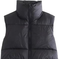 Super Cute Black Vest. Never Worn, I Just Ordered Two Different Sizes And This One Didn’t Fit How I Wanted It To. Parka Jacket Women's, Vest Y2k, Vest Design, Winter Crops, Cold Fashion, Sleeveless Puffer, Crop Vest, Padded Vest, Cropped Puffer Jacket