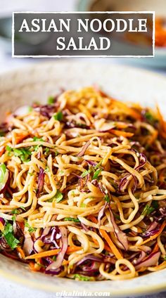 Spicy Peanut Dressing, Resep Pasta, Asian Salad, Asian Noodles