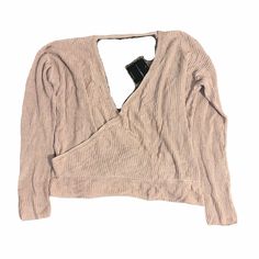 Nwt Jluxlabel Blush Knit Overlap Sweater Top -Size: Medium/Large -Measurements Approx: Bust To Bust: 24”(Un Stretched) -Total Length: 25” -Color: Blush -Material: 100% Viscose -Style: Knit Sweater -Style #: Nt3172 -Details: Knit; Overlapping Front & Half Open Back; Slightly Oversized -Brand: Nude -Condition: New W/ Tag -Color May Vary -All Original Photos -Accurately Described & Represented -Final Sale. Backed By Pm Buyer Protection. Buyer Agrees To & Understands Condition Of Item. Winter Open Knit V-neck Sweater For Layering, Winter V-neck Sweater For Layering With Open Knit, Trendy V-neck Cropped Sweater For Layering, Chic Beige V-neck Sweater For Layering, Beige Open Knit Sweater For Loungewear, Beige Long Sleeve Ribbed V-neck Sweater, Beige Ribbed Long Sleeve V-neck Sweater, Chic V-neck Knit Sweater, Oversized Beige Cropped Sweater