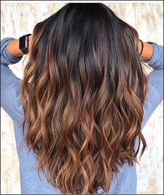 Ombre Hair Color For Brunettes, Blonde Balayage Highlights, Fall Hair Color For Brunettes, Brunette Balayage Hair, Caramel Highlights, Hair Color Highlights