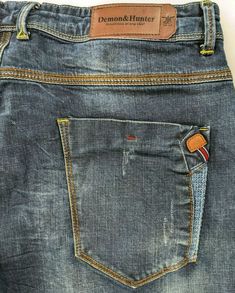 These denim jeans are in great condition. High-quality construction and look great! Very well cared for. See photos for complete condition detail and measurements. We ship the same or next day and provide a 30-day guarantee! Denim Trousers For Men, Pockets Fashion Details, Mens Jeans Pockets, Jean Pocket Designs, Pockets Fashion, Jean Pockets, Stylish Men Casual, Denim Pocket