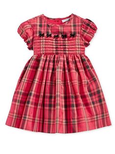 First Impressions Infant Girls Pink Plaid Satin Party & Holiday Dress This beautiful pink plaid satin baby girl's party dress is so pretty, you will want her to wear it all year long. Size:  Infant Girls Sizes Pretty bow detailing Brand: First Impressions The perfect dress for Christmas, holiday pictures, Valentines Day, or any time you want your little girl to look her very best! Payment We accept PayPal as our payment method. Immediate payment is required. If you have any questions about payme Dress For Christmas, Christmas Dress Baby, Baby Couture, Newborn Girl Outfits, Infant Girls, Taffeta Dress, Dress Drawing, Holiday Pictures