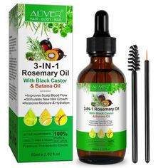 ALIVER 3-in-1 oil is an expertly crafted blend of three oils that offer numerous benefits for your hair and skin. This exclusive combination of Rosemary, Jamaican Black Castor, and Batana oil works in harmony to boost scalp blood flow, invigorate hair gr0wth, improve texture, and provide vital nutrients for healthy hair. This blend contains nourishing elements that fortify hair for resiliency, volume and shine. In addition to its hair benefits, it has been found to be effective in preventing pre Botana Oil For Hair, Grey Hair Home Remedies, Ebony Skin, Body Nails, Batana Oil, 4c Hair Care, Essential Oil Extraction, Castor Oil For Hair, Black Castor Oil