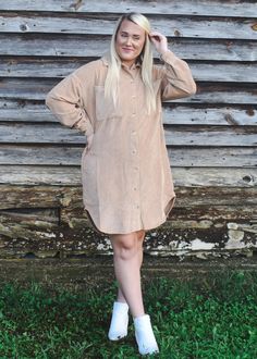 Easel Button Down Corduroy Dress Spring Corduroy Dress For Workwear, Fall Corduroy Dresses With Button Closure, Spring Corduroy Dress With Buttons, Casual Corduroy Dresses With Button Closure, Corduroy Button-up Dress With Button Closure, Corduroy Dress, Button Downs, Clothes