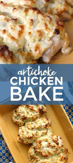 artichoke chicken bake is an easy and delicious appetizer that's ready in under 30 minutes