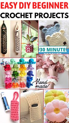 crochet projects with text overlay that says, what to crochet your grandkids