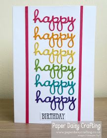 a happy birthday card made with crayons