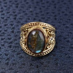 Handmade Spiritual Open Opal Ring, Bohemian Opal Open Ring, Bohemian Adjustable Opal Healing Ring, Bohemian Oval Labradorite Rings, Bohemian Round Labradorite Crystal Ring, Bohemian Oval Cabochon Ring, Vintage Oval Labradorite Jewelry, Bohemian Cabochon Moonstone Ring Gift, Bohemian Gemstone Promise Ring