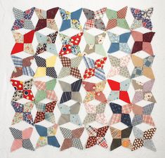 an image of a patchwork quilt with many different colors