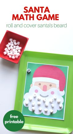 santa math game for kids to play with