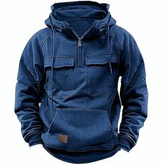 Save with code: “SAVEPIN50” - Dress to impress outfit ideas, from casual and business casual to trendy and occasion-specific styles, including spring, summer, concert, and graduation outfits, along with accessories like shoes and piercings Men's Tactical Quarter Zip Hoodie Suitable for All Seasons: This tactical quarter zip hoodie is perfect for both the chilly winter months and cool fall evenings. Warm and Cozy: Crafted from high-quality fleece material, this hoodie offers exceptional warmth and comfort. Designed for Men: Tailored specifically for men's wear, ensuring a comfortable and stylish fit. Versatile Style: Available in wine red, black, wine, army green, and navy blue, this plain tactical hoodie is ideal for sports, outdoor activities, daily wear, street style, and casual outings. Solid Cotton Sweatshirt For Outdoor Activities, Casual Outdoor Sweatshirt With Pockets, Relaxed Fit Hoodie With Pockets For Outdoor, Cotton Sweatshirt With Pockets For Outdoor Activities, Outdoor Cotton Sweatshirt With Pockets, Techwear Cotton Hoodie With Pockets, Cotton Techwear Hoodie With Pockets, Techwear Cotton Sweatshirt With Pockets, Cotton Techwear Sweatshirt With Pockets