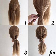 24 Wonderful And Easy Ponytail Hairstyles Tutorials - Bafbouf Ponytail Hairstyles Tutorial, Underlights Hair, Ponytail Hairstyles Easy, Hairstyles Black