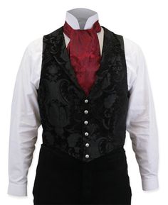 mens Aristocrat Vest, Victorian Tapestry, Gothic Aristocrat, Tapestry Dress, Black Tapestry, Tv Production, Period Clothing, Dress Vest, Period Outfit