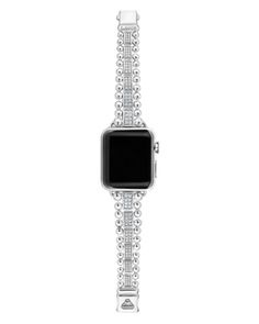 Lagos Smart Caviar Diamond Apple Watch Bracelet, 38-44mm Diamond Apple Watch, Apple Smartwatch, Apple Watch Bracelet, Smart Watch Apple, Apple Watch Bracelets, Watch Bracelet, White Silver, Smartwatch, Apple Watch