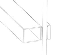 a line drawing of a rectangular window frame