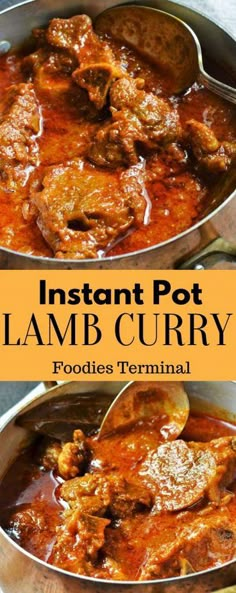 instant pot lamb curry is an easy and delicious recipe that's ready in under 30 minutes