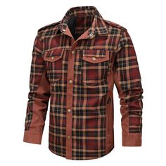 Product information: Color: green plaid, green plaid, red plaid, red plaid Suitable for people: Youth Size: S,M,L,XL,XXL Lining composition: Nylon Fabric name: Cotton Main fabric composition: Cotton Applicable Gender: Male Size: Note: 1. Asian sizes are 1 to 2 sizes smaller than European and American people. Choose the larger size if your size between two sizes. Please allow 2-3cm differences due to manual measurement. 2. Please check the size chart carefully before you buy the item, if you don' Plaid Flannel Shirt For Winter, Plaid Flannel Shirt For Winter Outdoor, Plaid Flannel Shirt For Winter Outdoor Activities, Plaid Flannel Shirt For Outdoor Winter Activities, Plaid Flannel Shirt For Outdoor, Plaid Cotton Outerwear For Outdoor, Plaid Button-up Outerwear For Outdoor, Plaid Button-up Outdoor Outerwear, Button-up Plaid Outerwear For Outdoor