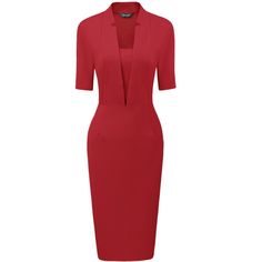 Elevate your style in this sheath dress made of soft fabric. A v-neck and the body-con fit lead into a midi-length silhouette for an exquisite and textured look. Pair it with high heels for a fascinating, charming, and glamorous figure. Suitable for many occasions, such as Work, Parties, Cocktail, Wedding Guest, Club, Vacations, Homecoming, Prom, Honeymoon, Anniversary, Gala, etc. Red Sheath Dress, Work Parties, Womens Sheath Dress, Cocktail Wedding, Midi Sheath Dress, Red Midi Dress, Bodycon Midi, Work Office, Dress Red