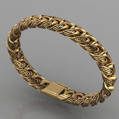 This is 3D CAD model design. Handmade to fit. Made to order, bespoke. Miami Cuban Solid Gold Abstract Bracelet. 18k. Yellow Gold weight approximately= 53 DWT + Or 82.4242 grams Platinum 950.= 70dwt.  Bracelet length: 8 inches long or any could be done. For custom orders different metals and size is available.  Any Gold available (White, Rose or Yellow) 18k. 14k., Platinum 950. Palladium or Sterling Silver 925. The price may vary depending on the size and metal you choose. Feel free to ask any qu Man Gold Bracelet Design, Solid Gold Bracelet, Miami Cuban Link, Platinum Earrings, Modern Bracelets, Mens Gold Jewelry, Gold Chains For Men, Mens Gold Bracelets, Miami Cuban