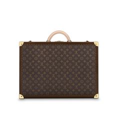 LOUIS VUITTON® - Bisten 55 - Vuittonite Louis Vuitton Store, Round Leather, Louis Vuitton Official, All Around The World, Monogram Canvas, Leather Handle, Cowhide Leather, Louis Vuitton Damier, Leather Trims