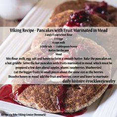 a recipe for pancakes with fruit marmalade in mead