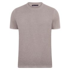 Short Sleeve Crew Neck Sweater  Elevate your everyday wardrobe with the 100% heavyweight cotton Rossi knitted t-shirt. Offering an elegant alternative to simple cotton t-shirts, this comfortable short sleeve top uses a tactile and eye-catching all-over tuck stitch and a semi-relaxed silhouette. Style summary  100% cotton Knitted textured t-shirt Heavyweight (284 gram) short sleeve top Semi-relaxed fit for a loungewear fit Machine washable Made in our factory in India  The benefits of wearing 100 Biodegradable Clothing, Fawn Colour, Comfortable Loungewear, Knitted Tshirt, Independent Designers Fashion, Everyday Wardrobe, Chest Size, Short Sleeve Top, Crew Neck Sweater