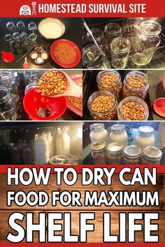 how to dry can food for maximum shelf life