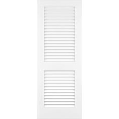 a white shutter door on a white wall