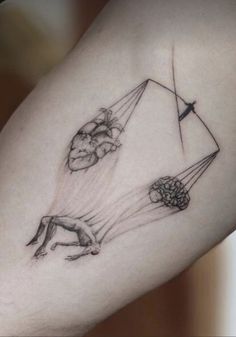 an arm with some drawings on it