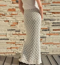 Easy crochet skirt PATTERN for sizes S-4XL, crochet TUTORIAL in English for every row, maxi skirt cr Easy Crochet Skirt, Maxi Skirt Pattern, Maxi Pattern, Clothes Sweaters, Skirt Pattern Free, Bohemian Lace Dress, Crochet Wedding Dresses, Crochet Maxi Skirt, Crochet Skirt Pattern