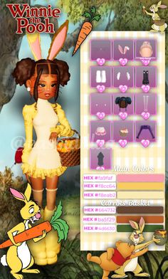 *Follow me for more !* #dresstoimpress #rabbit #winniethepoohdresstoimpress #winniethepoohandfriends #dresstoimpress Dress Impress, Outfit Roblox, Hex Color, Family Christmas Party, Hex Color Codes, Puff Girl, Color Codes, Roblox Avatars