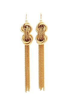 The OPERA tassel knot earrings are made from of revolving chains, much like an opera ballet. These long gold earrings fall is spectacular.  The chains are entwining in a golden "8."  Inspired by the Art Deco jewelry, these chain dangle earrings are the perfect bridal jewelry option for an unforgettable look. The Opera Fringe Earrings come from my fascination for vintage and contemporary jewelry. It inspired the creation of the RETRO-MANTIQUE line. Reinterpret traditional jewelry and add a modern Deco Pompom, Unusual Vintage Jewelry, Gold Earrings Bridal, Gold Tassel Earrings, Pom Pom Earrings, Long Gold Earrings, Gold Bridal Earrings, Jewelry Chain, Knot Earrings