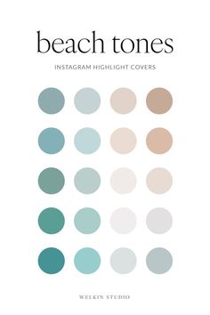 Color palette Coastal Design Color Palette, Coastal Hex Codes, Insta Highlight Cover Beach, Coastal Beach Color Palette, Beachy Instagram Highlight Covers, Beach Colours Palette, Beach Tones Colour Palettes, Light Blue Brand Color Palette, Coastal Granddaughter Color Palette