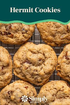 cookies on a cooling rack with text overlay