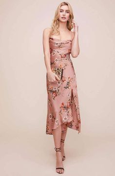 Slip Dress Wedding Guest, Slip Dress Wedding, Floral Slip Dress, Dress Wedding Guest, Summer Wedding Outfit Guest, Midi Slip Dress