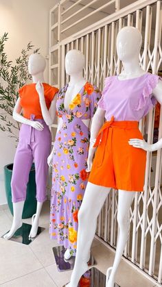 Colour Blocking Outfit Ideas, Colorful Mannequin, Colour Blocking Outfit, Visual Merchandising Fashion