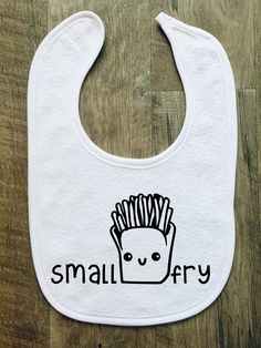 PunnyPersonalization offers unique baby bibs for babies who deserve something as special as they are! These bibs make the perfect useful, as well as creative, gift. All bibs are fully customizable, so if you would like something created that you do not see available, just contact us! About the bib:  Fits most babies 0 - 12 months.  Soft, absorbent terry material, composed of 65% cotton and 35% polyester.  Simple, soft hook and loop closure, easy on baby's skin.  Each bib measures approximately 6 inches (width) by 7.5 inches (length) Instructions for care: Easy to maintain! Safe to machine wash. For best results, fasten the bib before washing. Tumble dry on low heat. PunnyPersonalization is a business run by us, teammates Michael and Katrina, out of Northeastern Pennsylvania. We create all Cute Cotton Bib As Gift, Playful White Cotton Bib, Playful White Machine Washable Bib, Cute White Bib For First Birthday, Cute White Bib For Playtime, Cute Machine Washable Bibs For Playtime, Cute Machine Washable Bib As Gift, Playful Machine Washable Bib As Gift, Customizable White Bib For Babies