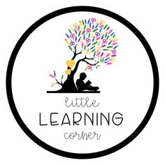 the little learning corner logo with a child sitting under a tree on top of it