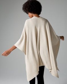 Meet your new travel bestie. Our new Sweater Wrap can do it all when you want to pack a little--wear it as a wrap, swing a sleeve over your shoulder for a warmer fit, or use it as a blanket if your flight gets cold. Details Oversized fit Wide, 3/4 sleeves Wrap style Online Only 44% Polyester, 32% Acrylic, 22% Nylon, 2% Spandex. Beige Wrap For Fall, Beige Wrap Poncho For Winter, Oversized Cape Wraps For Fall, Oversized Fall Cape Wrap, Oversized Wrap For Fall, Oversized Fall Wrap, One-size Cozy Wrap, Casual One-size Winter Wrap, Casual One Size Winter Wrap