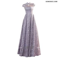 10% off now|Free shipping world-wide. Modest Bling Silver Formal Party Dress with Collar Cap Sleeves at GemGrace. Click to learn our pro custom-made service for wedding dress, formal dress. View #PromDresses for more ideas. Evening Gowns With Sleeves, Dress With Collar, Gorgeous Prom Dresses, For Wedding Dress, Prom Dress Inspiration, Formal Party Dress, Prom Night, Dress Formal, Formal Party