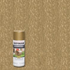 a can of rustoleum sitting on top of a wooden floor next to a wall