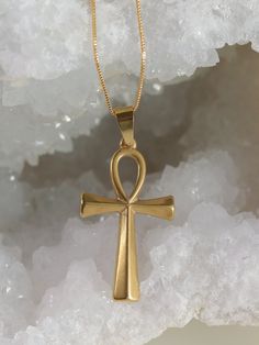 The Ankh, an ancient Egyptian symbol often called the "Key of Life," carries metaphysical properties rooted in life, wisdom, and eternity. Representing the merging of male and female energies, it symbolizes balance and harmony. The Ankh is thought to hold the power of life and creation, offering protection, vitality, and a connection to higher realms. Used as a talisman for health and well-being, it's believed to amplify life force energy, fostering spiritual growth and a deeper understanding of The Ankh, Ankh Symbol, Key Of Life, Ancient Egyptian Symbols, Ankh Necklace, Life Wisdom, Balance And Harmony, Egyptian Symbols, Life Force Energy