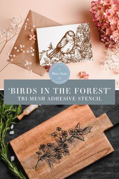 These thoughtfully designed and patented Tri Mesh adhesive stencils can be combined with a variety of surfaces to create endlessly customized DIY home décor. Fall Crafting, All Birds, Studio S